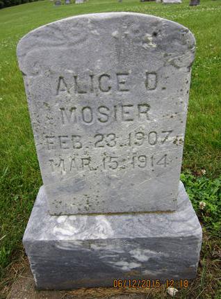 MOSIER, ALICE D - Dallas County, Iowa | ALICE D MOSIER 