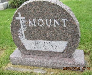 MOUNT, MAXINE - Dallas County, Iowa | MAXINE MOUNT 