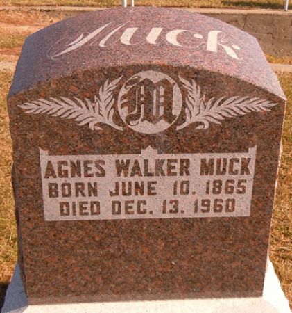 WALKER MUCK, AGNES - Dallas County, Iowa | AGNES WALKER MUCK 