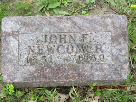 NEWCOMER, JOHN F - Dallas County, Iowa | JOHN F NEWCOMER 
