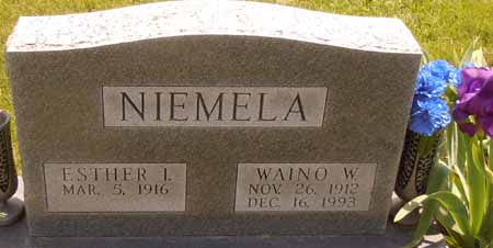 NIEMELA, WAINO W - Dallas County, Iowa | WAINO W NIEMELA 