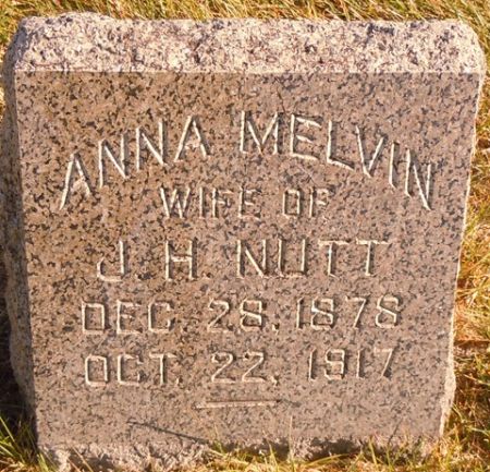 MELVIN NUTT, ANNA - Dallas County, Iowa | ANNA MELVIN NUTT 
