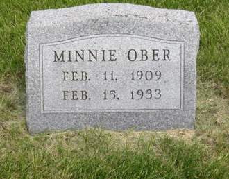 OBER, MINNIE - Dallas County, Iowa | MINNIE OBER 