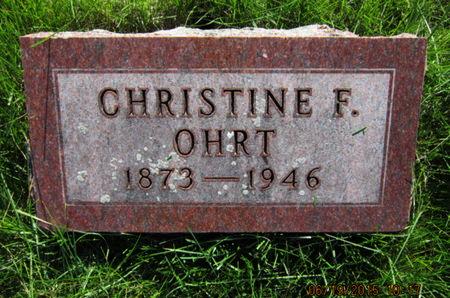 OHRT, CHRISTINE F - Dallas County, Iowa | CHRISTINE F OHRT 