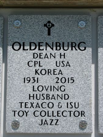 OLDENBURG, DEAN H - Dallas County, Iowa | DEAN H OLDENBURG 