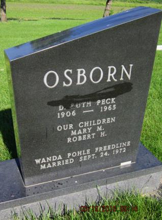 OSBORN, D RUTH - Dallas County, Iowa | D RUTH OSBORN 