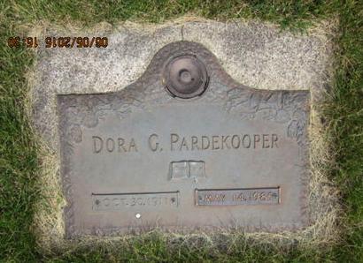 PARDEKOOPER, DORA G - Dallas County, Iowa | DORA G PARDEKOOPER 