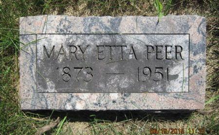 PEER, MARY ETTA - Dallas County, Iowa | MARY ETTA PEER 