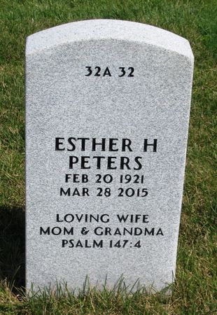 PETERS, ESTHER H - Dallas County, Iowa | ESTHER H PETERS 