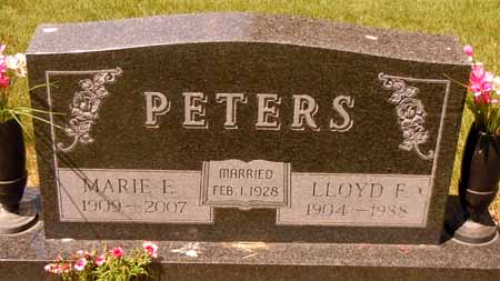 PETERS, MARIE E - Dallas County, Iowa | MARIE E PETERS 