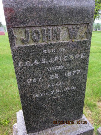 PIERCE, JOHN W - Dallas County, Iowa | JOHN W PIERCE 