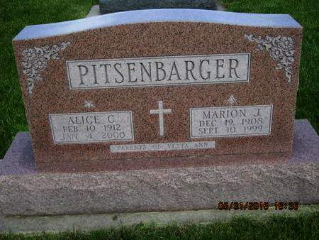 PITSENBARGER, ALICE C - Dallas County, Iowa | ALICE C PITSENBARGER 