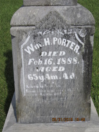 PORTER, WM H - Dallas County, Iowa | WM H PORTER 