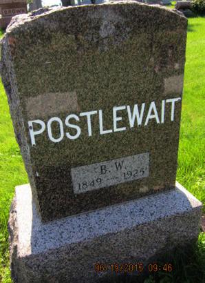POSTLEWAIT, B W - Dallas County, Iowa | B W POSTLEWAIT 