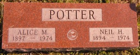 POTTER, ALICE M. - Dallas County, Iowa | ALICE M. POTTER 