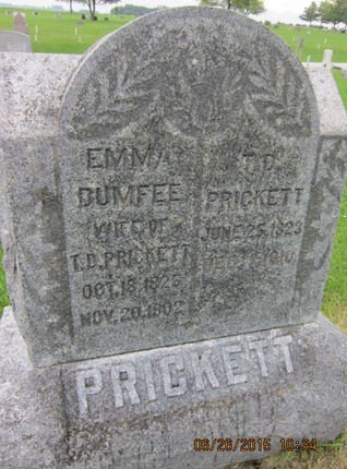 PRICKETT, T D - Dallas County, Iowa | T D PRICKETT 