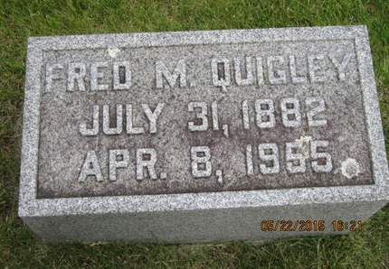 QUIGLEY, FRED M - Dallas County, Iowa | FRED M QUIGLEY 