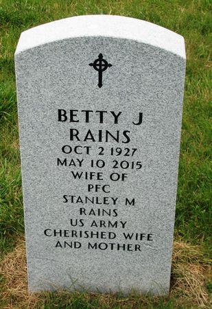 ALEXANDER RAINS, BETTY J - Dallas County, Iowa | BETTY J ALEXANDER RAINS 