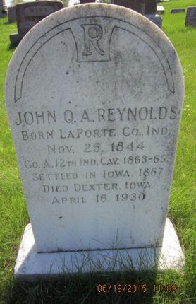 REYNOLDS, JOHN Q A - Dallas County, Iowa | JOHN Q A REYNOLDS 