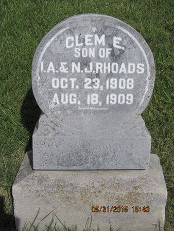 RHOADS, CLEM E - Dallas County, Iowa | CLEM E RHOADS 