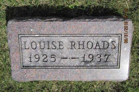 RHOADS, LOUISE - Dallas County, Iowa | LOUISE RHOADS 