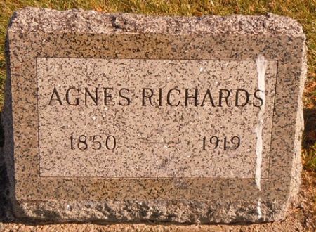 RICHARDS, AGNES - Dallas County, Iowa | AGNES RICHARDS 