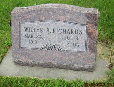 RICHARDS, WILLYS R - Dallas County, Iowa | WILLYS R RICHARDS 