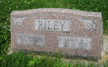CHAPLIN RILEY, FAYE - Dallas County, Iowa | FAYE CHAPLIN RILEY 
