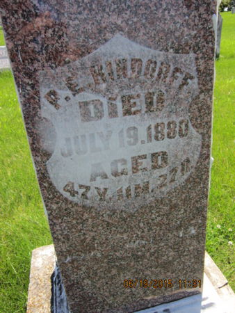 RINDORFF, P E - Dallas County, Iowa | P E RINDORFF 