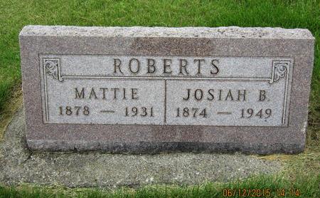 ROBERTS, MATTIE - Dallas County, Iowa | MATTIE ROBERTS 