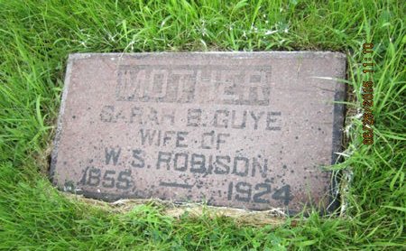 GUYE ROBISON, SARAH B - Dallas County, Iowa | SARAH B GUYE ROBISON 