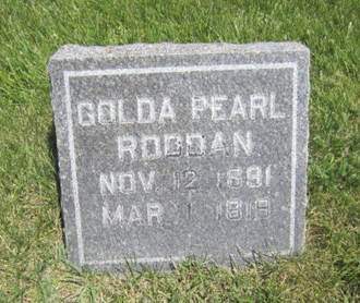 RODDAN, GOLDA PEARL - Dallas County, Iowa | GOLDA PEARL RODDAN 