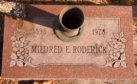 RODERICK, MILDRED E. - Dallas County, Iowa | MILDRED E. RODERICK 