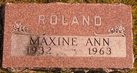 ROLAND, MAXINE ANN - Dallas County, Iowa | MAXINE ANN ROLAND 