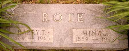 ROTE, MINA J - Dallas County, Iowa | MINA J ROTE 