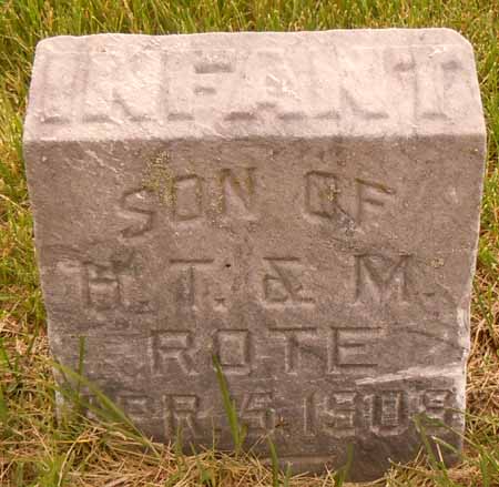 ROTE, INFANT - Dallas County, Iowa | INFANT ROTE 