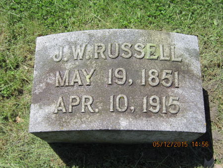 RUSSELL, J W - Dallas County, Iowa | J W RUSSELL 