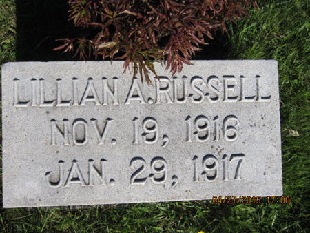 RUSSELL, LILLIAN A - Dallas County, Iowa | LILLIAN A RUSSELL 