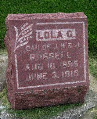 RUSSELL, LOLA G - Dallas County, Iowa | LOLA G RUSSELL 