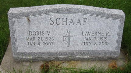 SCHAAF, DORIS V - Dallas County, Iowa | DORIS V SCHAAF 