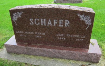 MARSH SCHAFER, ANNA MARIE - Dallas County, Iowa | ANNA MARIE MARSH SCHAFER 