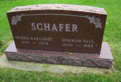 SCHAFER, FRIEDA MARGARET - Dallas County, Iowa | FRIEDA MARGARET SCHAFER 