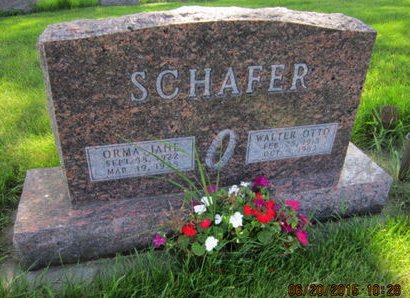 SCHAFER, ORMA JANE - Dallas County, Iowa | ORMA JANE SCHAFER 