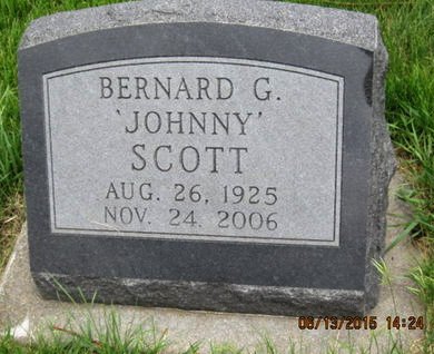 SCOTT, BERBARD G - Dallas County, Iowa | BERBARD G SCOTT 