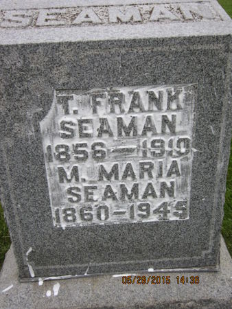 SEAMAN, M MARIA - Dallas County, Iowa | M MARIA SEAMAN 