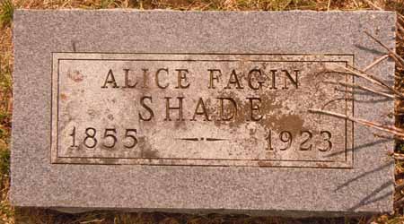 FAGIN SHADE, ALICE - Dallas County, Iowa | ALICE FAGIN SHADE 