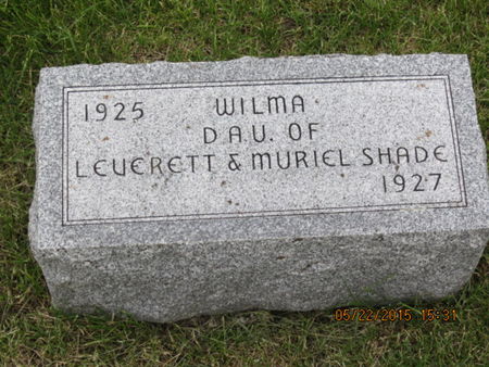 SHADE, WILMA - Dallas County, Iowa | WILMA SHADE 