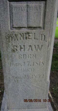 SHAW, DANIEL D - Dallas County, Iowa | DANIEL D SHAW 