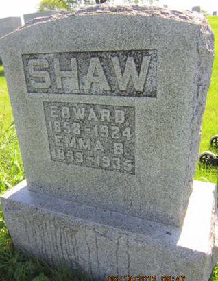 SHAW, EMMA B - Dallas County, Iowa | EMMA B SHAW 