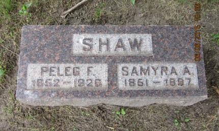 SHAW, PELEG F - Dallas County, Iowa | PELEG F SHAW 